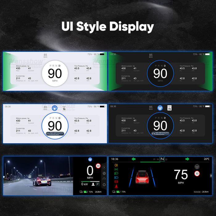 Tesla Model 3 Highland F62 Carplay Dashboard Screen 6.2 Inches Driver Display