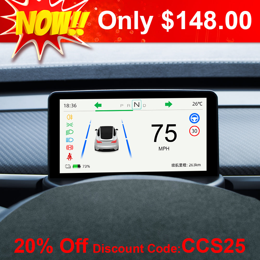 Hansshow Model 3/Y 5.16-inch Mini Dashboard Screen Display