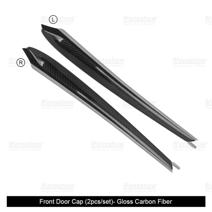 Model Y/3 Real Carbon Fiber Dashboard & Front Door Trim Panel Replacement Kit