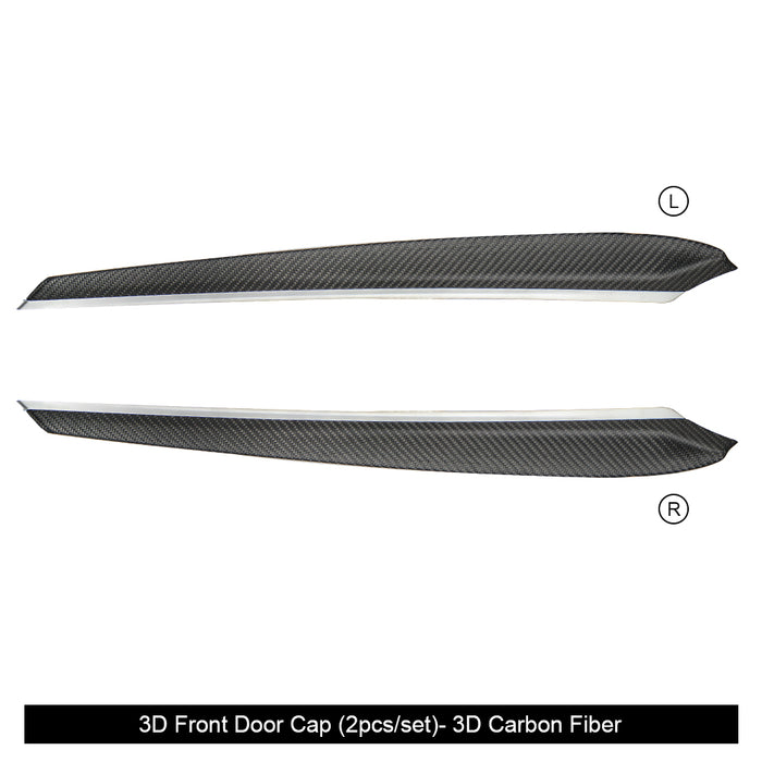 Model 3/Y Real Carbon Fiber Dashboard & Front Door Trim Panel Replacement Kit