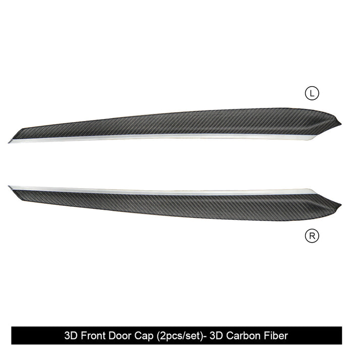 Model Y/3 Real Carbon Fiber Dashboard & Front Door Trim Panel Replacement Kit