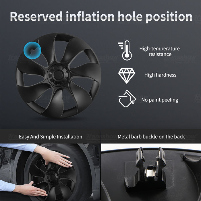 Hansshow Model 3Y Hub Cap Überturbine Style Wheel Cover