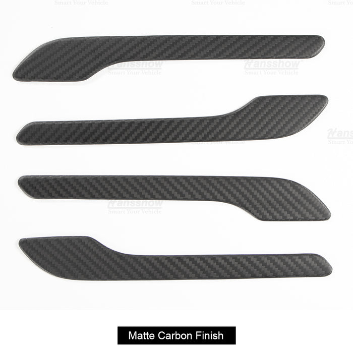 Hansshow Tesla Real Carbon Fiber Door Handle Cover for Model 3 & Model Y & Model 3 Highland