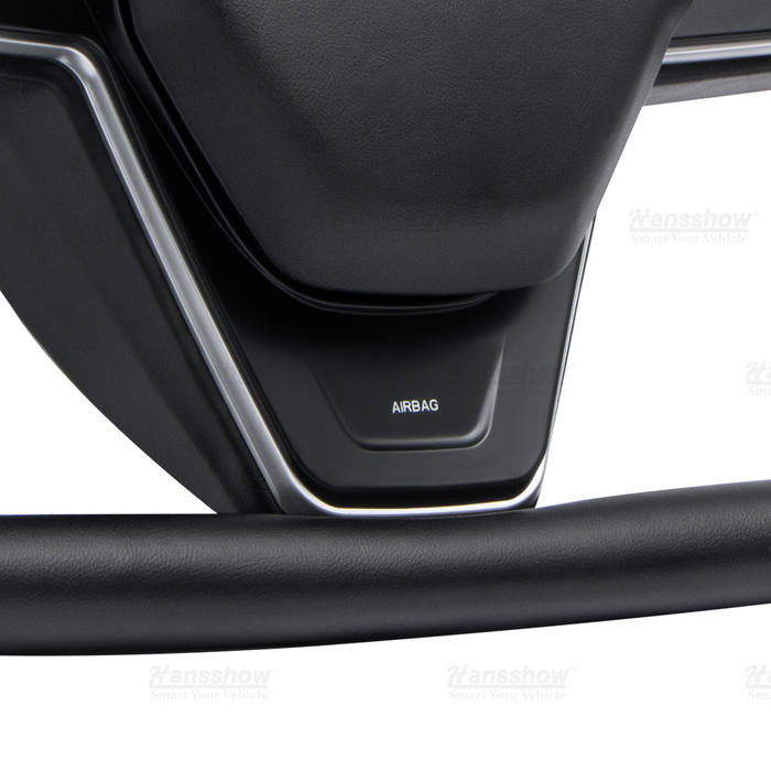 Mise à niveau du volant Tesla Model 3 Y Yoke - Cuir Nappa noir