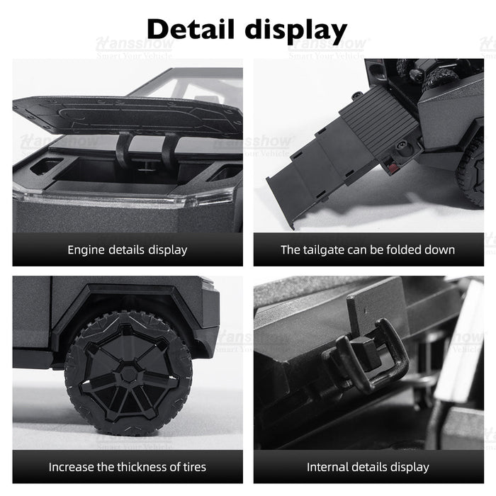 Modèle de voiture en alliage de camionnette Tesla Cybertruck