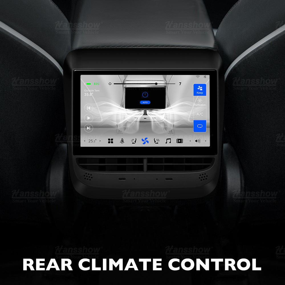 DAZZLEEX Rücksitz Display,Rear Touch Screen Entertainment System  Klimaregelung Klimaanlagensteuerung 1024 x 600 Pixel Für Tesla Model 3/Y :  : Küche, Haushalt & Wohnen