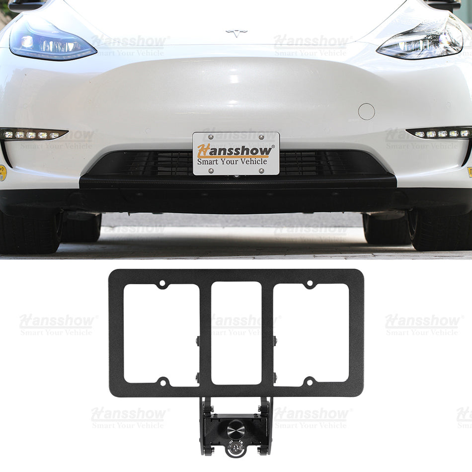 2021+ Tesla Model 3/Y Front License Plate Holder Frame With Lock (US Version)