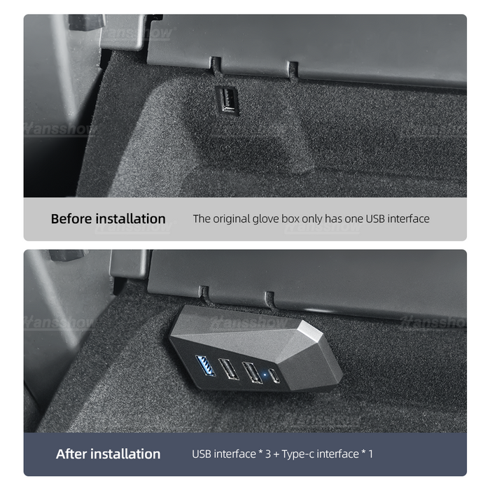 Tesla Model 3/Y Glove Box Multi-Function Expansion Dock