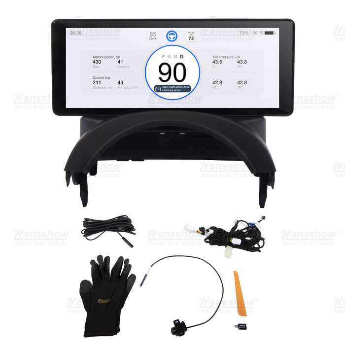 Tesla Model 3/Y F68 Carplay Instrument Cluster Head Up Display Screen