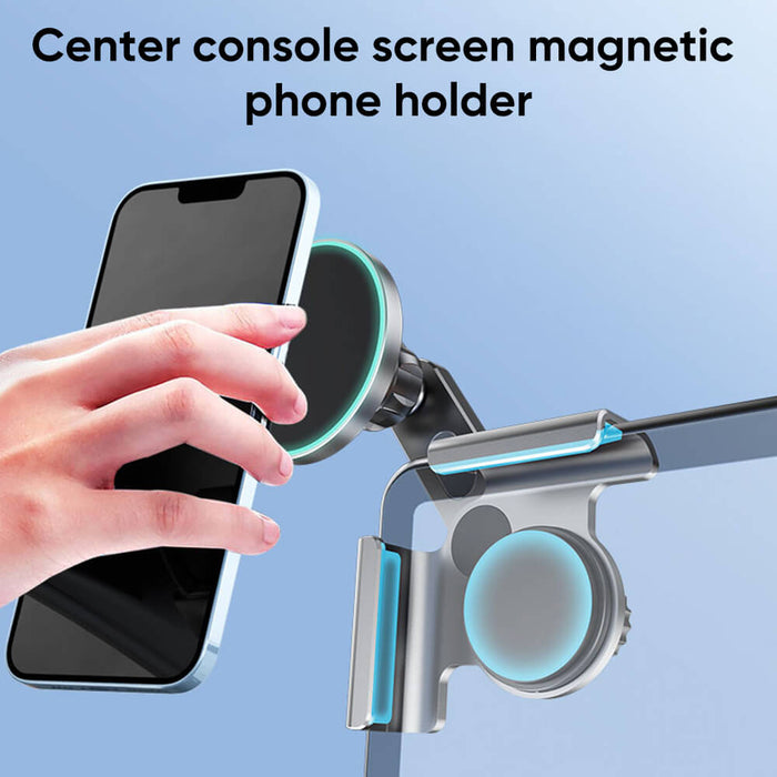 Hansshow Dual 360° Rotating Magnetic Phone Holder with Wireless Charging Function