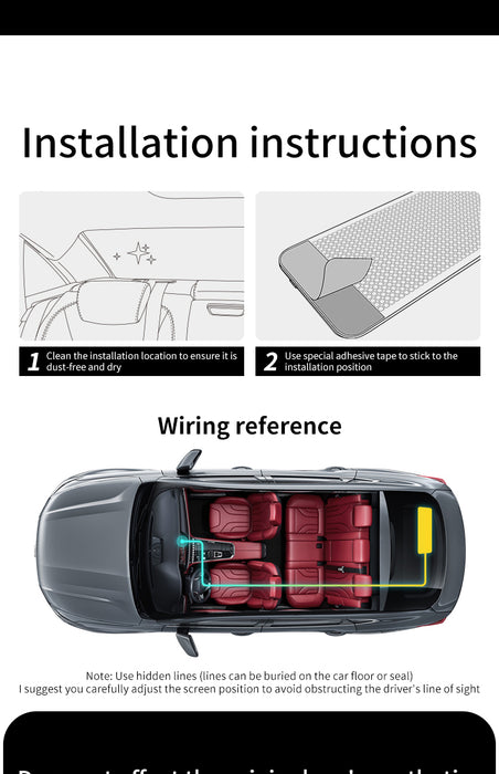 Autocollant pour véhicule intelligent Hansshow Tesla Model 3/Y/S/X - M7