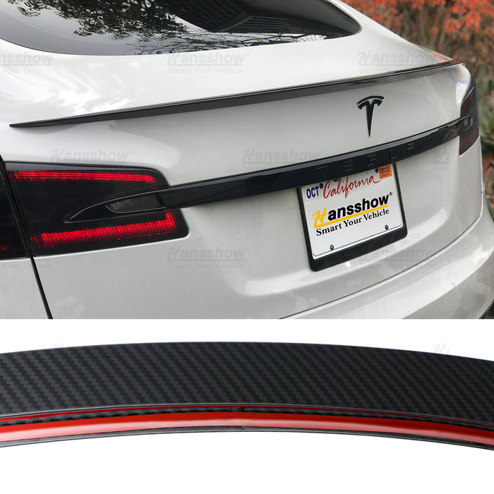 Model S Real Carbon Fiber Rear Trunk Lip Spoiler