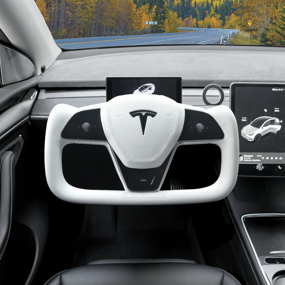 Personalisiertes Lenkrad im Yoke-Stil für Tesla Model 3