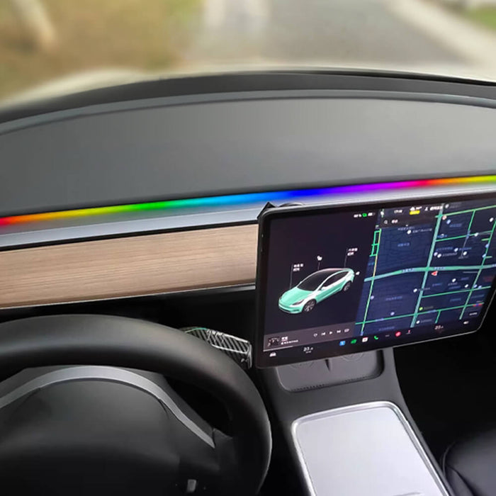 Bandes lumineuses RVB pour grille d'aération d'ambiance Tesla de Hansshow pour Tesla Model 3/Y