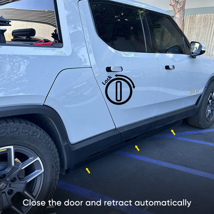 Hansshow Automatic Retractable Electric Running Boards For Rivian R1T(LHD 22+)