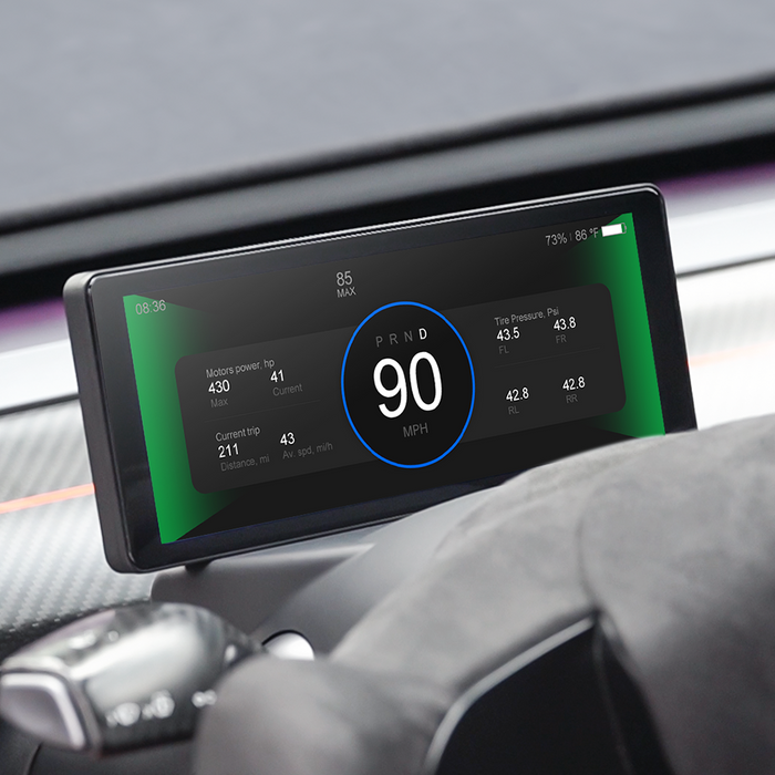 Écran d'affichage tête haute du groupe d'instruments Carplay Tesla modèle 3/Y F68