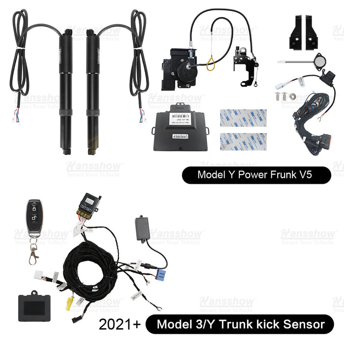 Hansshow Model Y Power Frunk V5 and Trunk Kick Sensor