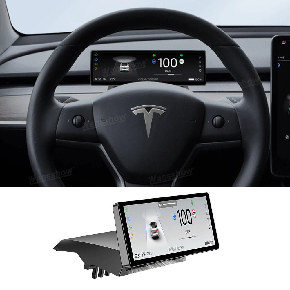 Model 3/Y 8.8-Inch F888 Touch Screen Display Instrument Cluster With Built-In Air Vent Tesla Dashboard Head Up Display | Hansshow
