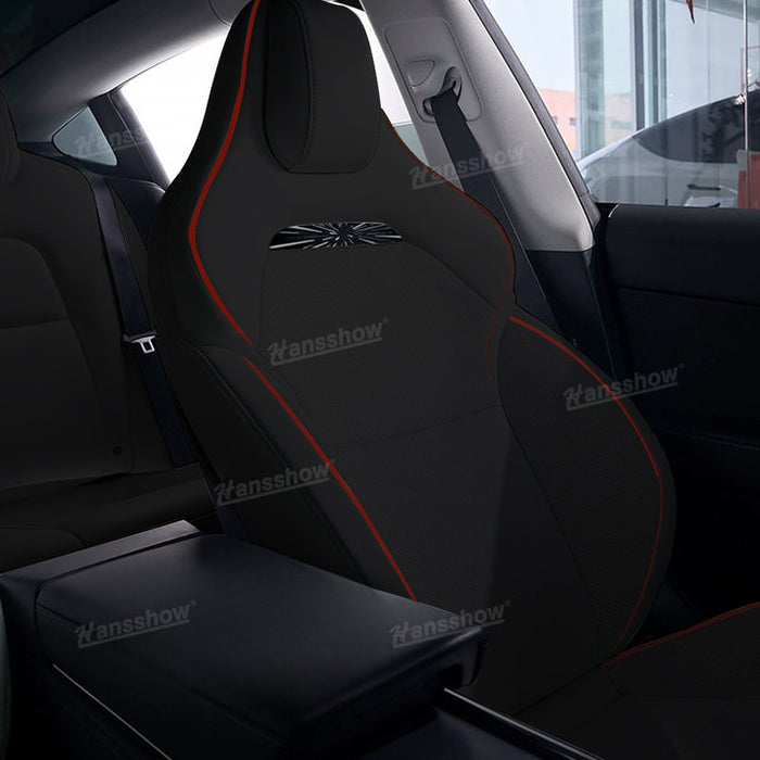 Tesla Model Y/3 Siège de voiture de remplacement en cuir NAPPA Ensemble complet en mousse OEM inspiré du modèle 3 Highland Performance | Hansshow