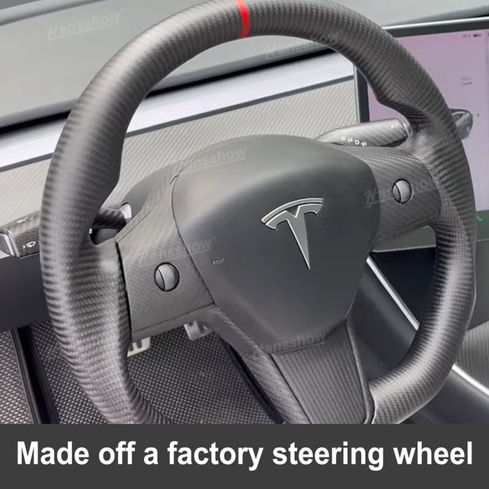 Model 3/Y Full Carbon Fiber Steering Wheel With Heating Function