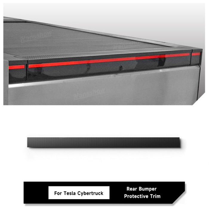 Tesla Cybertruck Rear Bumper Tailgate Protector Cover Truck Sill Molding Cap Protective Trim Exterior Accessories|Hansshow