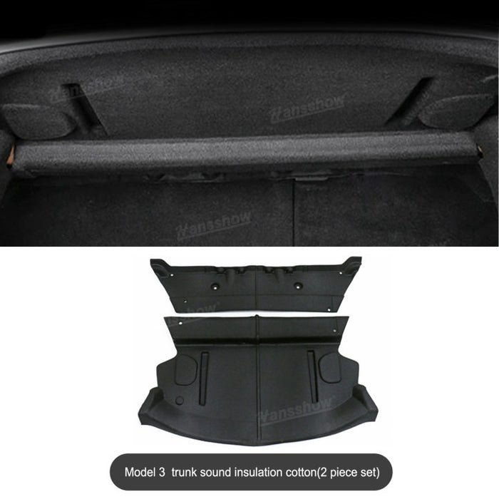 Tesla Model 3/3 Highland Rear Trunk Soundproof Trunk Sound Insulation Cotton|Hansshow