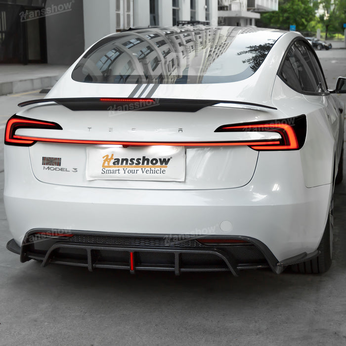 Tesla Moldel 3 Highland Knight Rider Full-Width Strip Tail Light|Hansshow