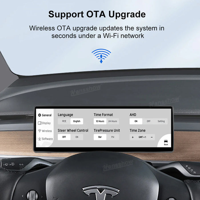 Tableau de bord avec écran tactile F888 de 8,8 pouces pour Tesla Model 3/Y et grille d'aération intégrée