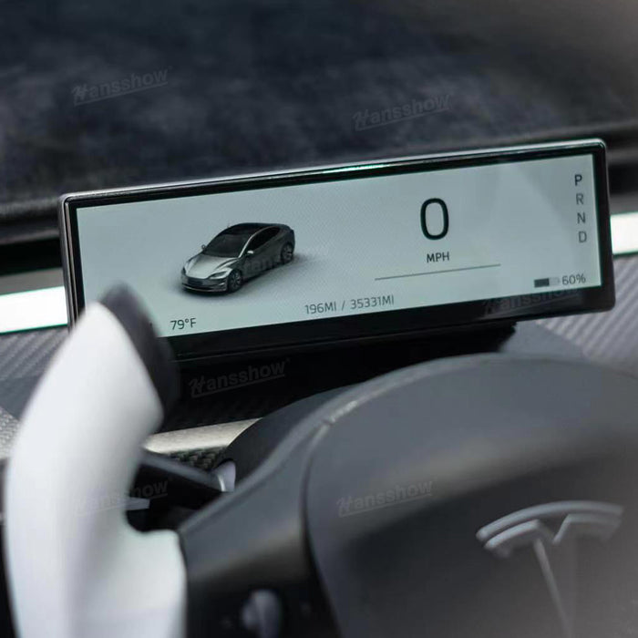 Tableau de bord à écran tactile F888 de 8,8 pouces avec grille d'aération intégrée, affichage tête haute du tableau de bord Tesla Model 3/Y | Hansshow