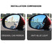 Anti-blue light wide angle side mirror glass