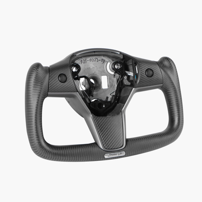 Model 3/Y Full Carbon Fiber Yoke Steering Wheel