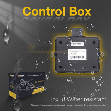 IPX8 water resistant power frunk control box