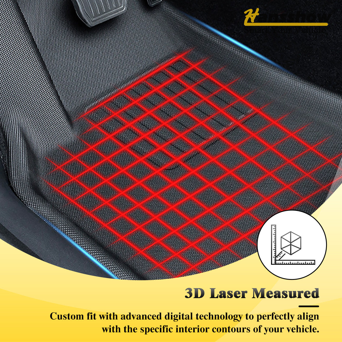 3D laser measured floor liners