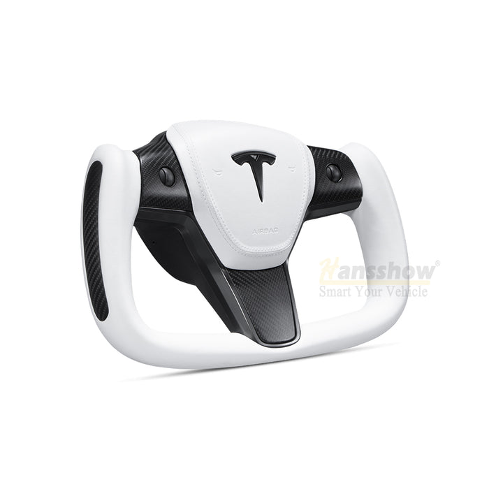 Model 3/Y Yoke Style Carbon Fiber Steering Wheel