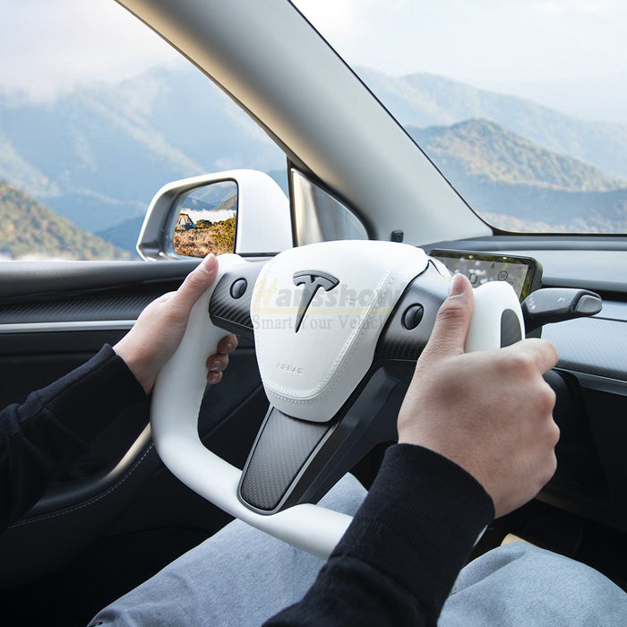 Model 3/Y Yoke Style Carbon Fiber Steering Wheel