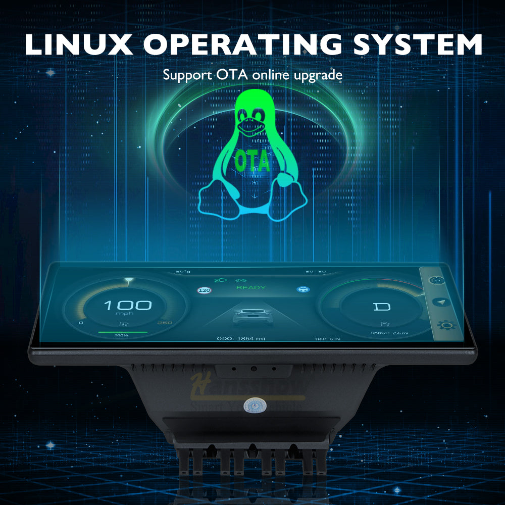 Model 3/Y Mittelkonsolen-Armaturenbrett-Touchscreen (Linux 9.0) für Tesla  - Model 3 2017-2023.08 (Intel Atom) / Linkslenker/LHD / Neue OTA-Version