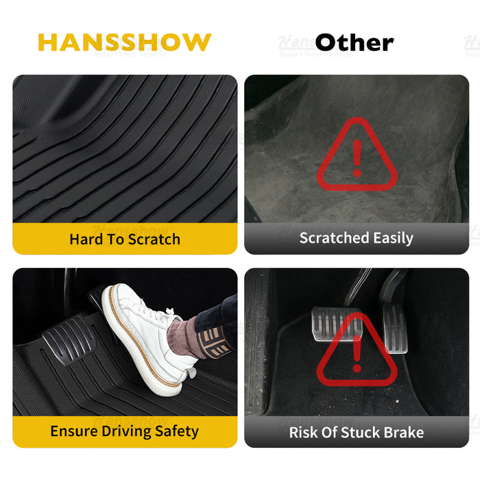 Hansshow All-Weather TPE Floor Mats For 2022+ Rivian R1T