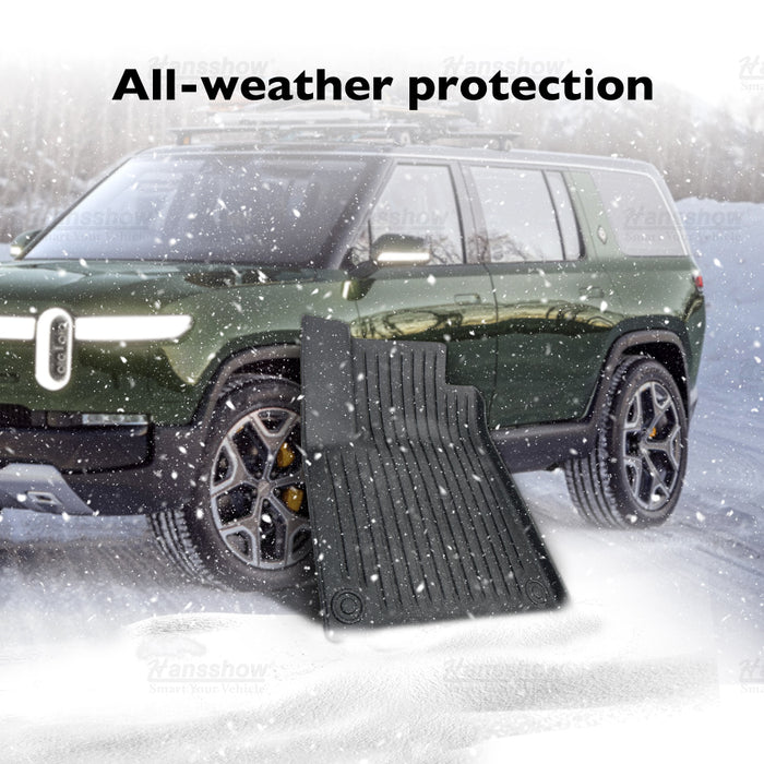 Hansshow All-Weather TPE Floor Mats For 2022+ Rivian R1T