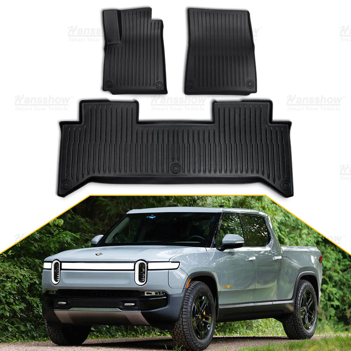 Hansshow All-Weather TPE Floor Mats For 2022+ Rivian R1T