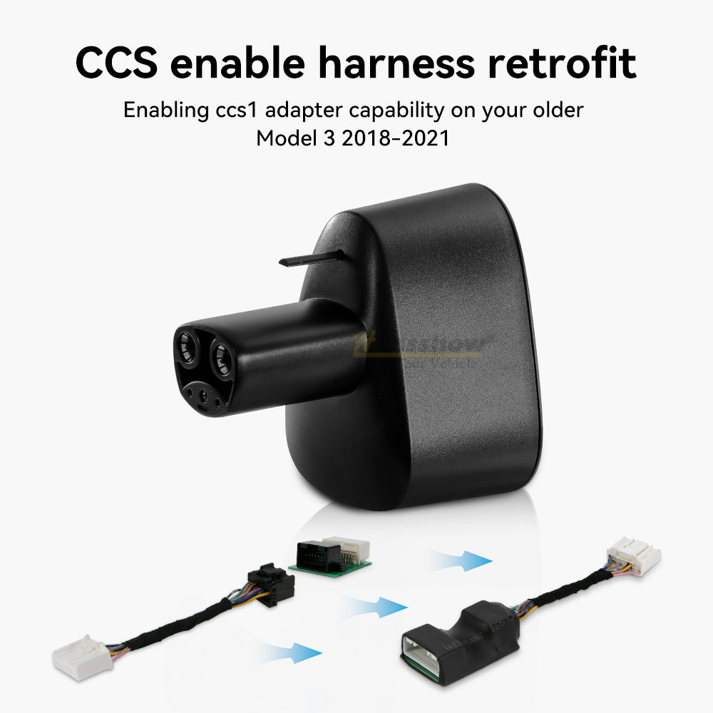 Ccs1 To Tesla Adapter Combo, Dc Charge Adapter For Model S, 3, X