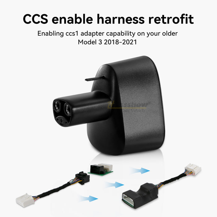 Hansshow Tesla CCS1 Adapter CCS Combo 1 Adapter To Tesla Model S3XY