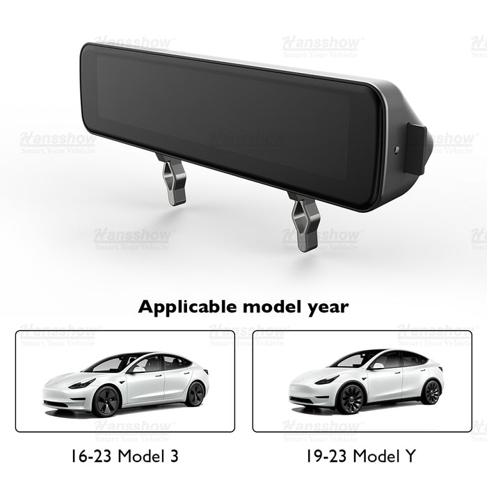 Hansshow Model 3/Y 3.9'' Dashboard Hidden Hud Head Up Display