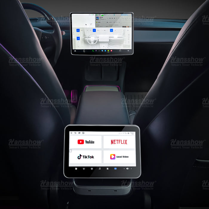 Hansshow Modèle 3/Y Écran de divertissement et de climatisation arrière 8,2"
