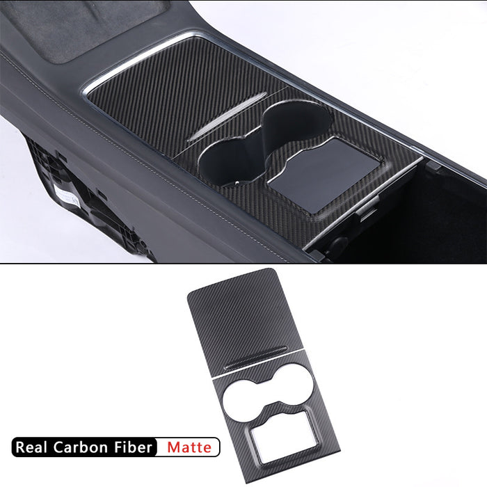 Model 3/Y Real Carbon Fiber Center Console Trim Panel Cover