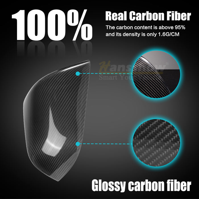 Model 3/Y Real Carbon Fiber Rearview Mirror Cover