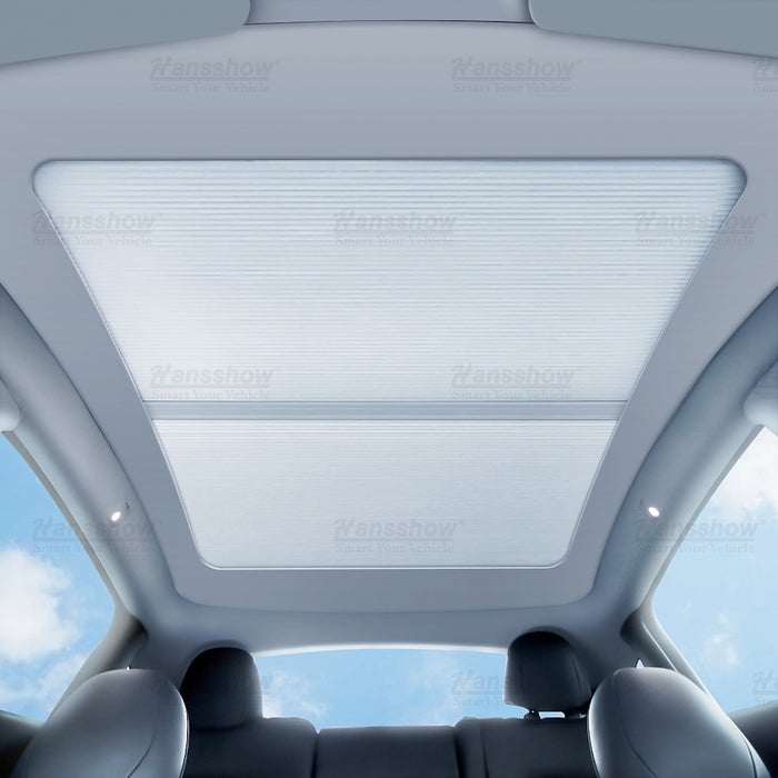 Hansshow Model Y Retractable Glass Roof Sunshade