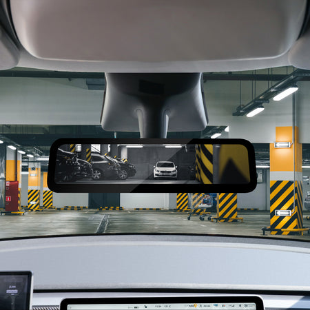 car rear view mirror touch screen