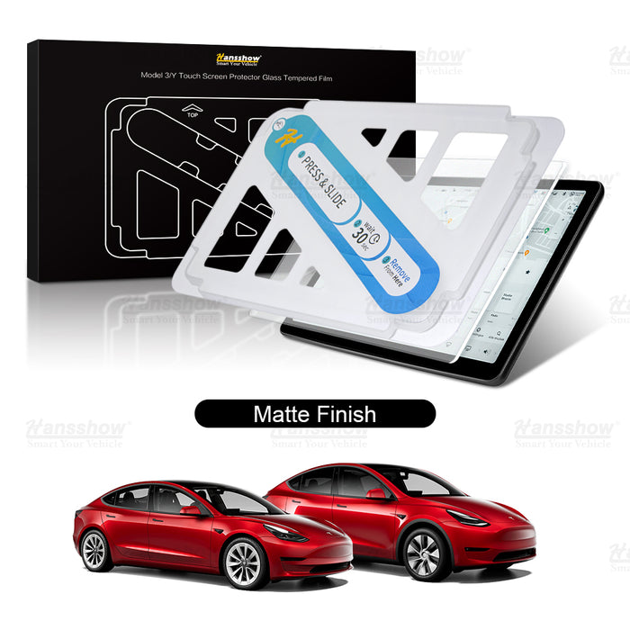 Model 3/Y Tempered Glass Screen Protector with auto-alignment mount kit