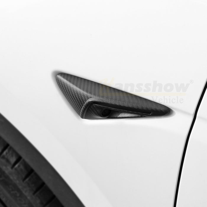 Model 3/Y Real Carbon Fiber Side Camera Cover - Full Coverage