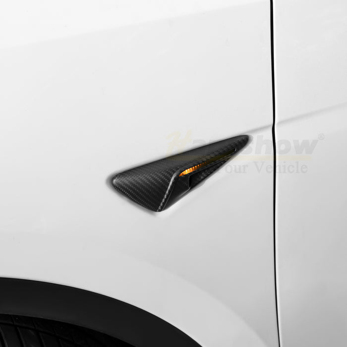 Model 3/Y Real Carbon Fiber Side Camera Cover - Full Coverage